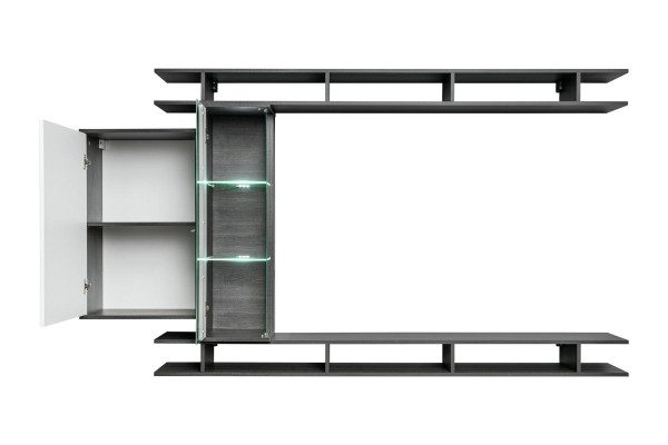Moderne woonwand grijs Ontwerper Woonkamer meubels Houten wandkast