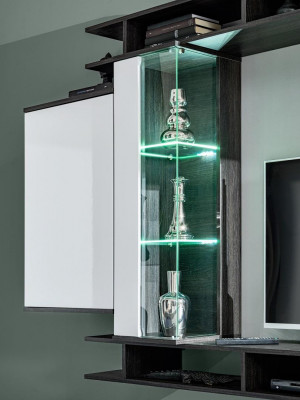 Moderne woonwand grijs Ontwerper Woonkamer meubels Houten wandkast