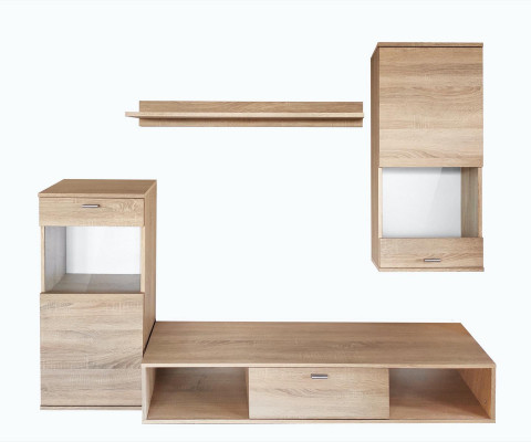 Woonkamermeubel Moderne vitrine TV-standaard Woonkamer wandplanken Nieuw