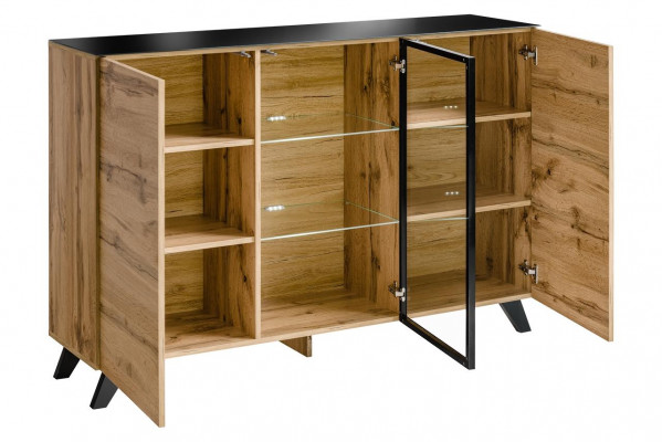 Laden houten design modern dressoir woonkamer inrichting nieuw.