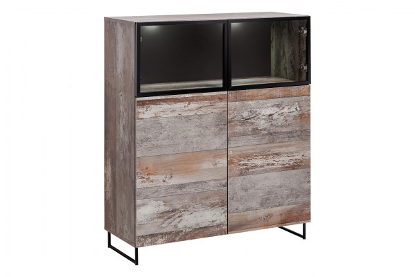Vitrine Modern Stil Woonkamer Design Inrichting Houten Kast Nieuw Meubels