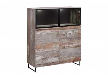 Vitrine Modern Stil Woonkamer Design Inrichting Houten Kast Nieuw Meubels