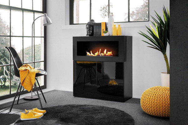 Lade met ingebouwde open haard Moderne designer kast Woonkamer