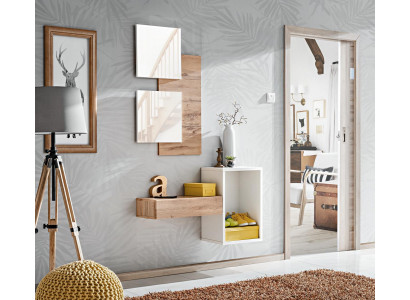 Ontwerp Set 4-delig inrichting hal Moderne design wandplank Nieuw meubilair