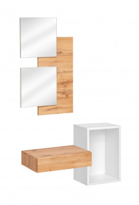 Gang kapstok meubels moderne design muur inrichting hout nieuw hal