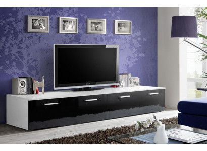 Ontwerper woonkamer TV-standaard luxe inrichting modern design houten meubels.
