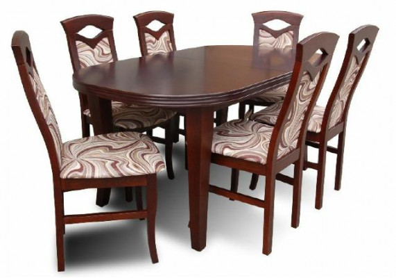 Eettafel + 6 stoelen Eetkamerset Eetgroep Groepstafel Tafel Tafels
