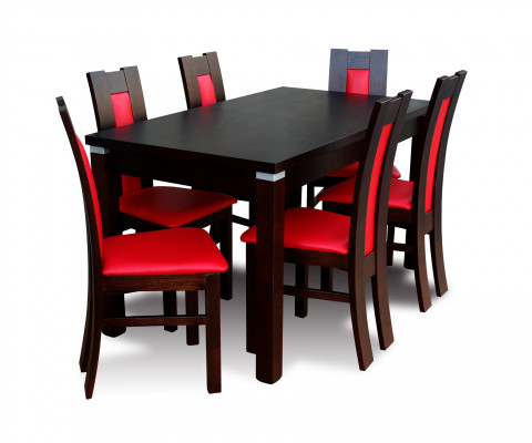 Moderne eetkamertafel en stoelset Tafels + 6 stoelen Designer eetkamerset.