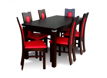 Moderne eetkamertafel en stoelset Tafels + 6 stoelen Designer eetkamerset.