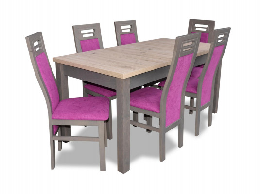 Eettafel Tafel Hout Eetkamer Set 6x Stoelen Moderne Meubelgroepen