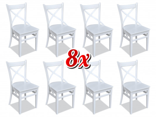 Eetkamer 8x stoelen Nieuwe stoelenset Fauteuil Ontwerp Bekleding Leder Textiel