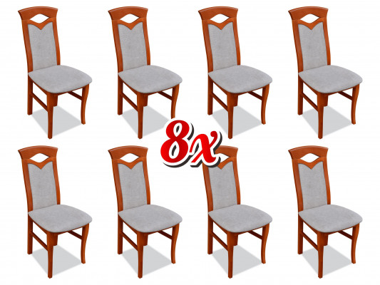 Eetkamerstoel hout gestoffeerde stoelen eetkamer 8x massief houten fauteuils meubels