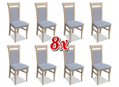 Zitkamerstoel Zithoek Set Keukenstoelen Veranda stoel 8x Eetkamer Massief Nieuw