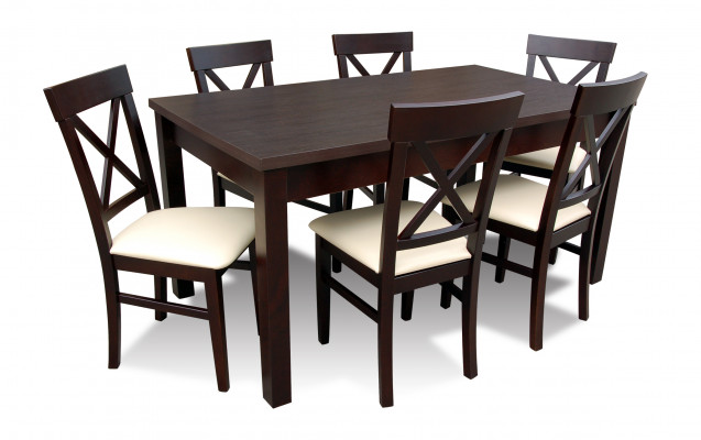 Ontwerper Eettafel Eetkamer + 6 Stoelen Groep Stoel Tafels Houten Tafel