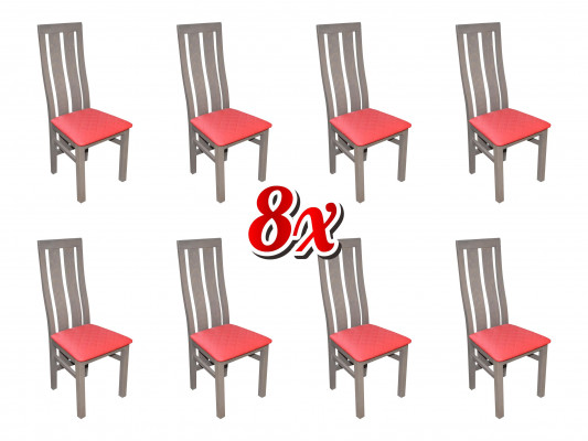 Garnituur 8x stoelen stoel bekleding moderne sets design fauteuil compleet meubels.