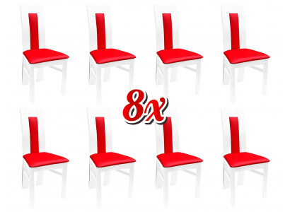 Stoel 8x eetkamer gestoffeerde stoel lounge textiel fauteuil set nieuw keukenstoelen zitplaatsen