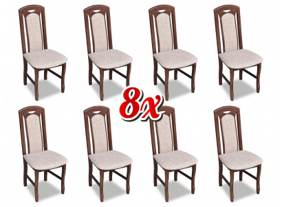 Garnituur stoel 8x eetkamer gestoffeerde stoel lounge club textielstoelen keukenset nieuw