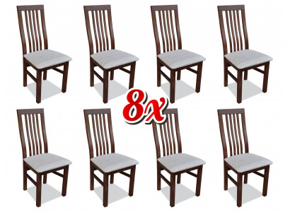 Eetkamer stoffen meubelstoelenset 8x stoelontwerp fauteuil gestoffeerde stoelen horeca