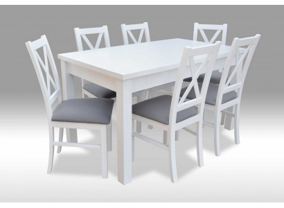 Moderne eetkamermeubels luxe eettafel + 6x stoelen tafel Nieuw