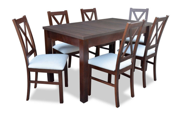 Moderne eetkamermeubels luxe eettafel + 6x stoelen tafel Nieuw