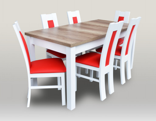 Tafel Eetkamerset Eetkamer set Tafel 6 Stoelen Stoel Set Hout