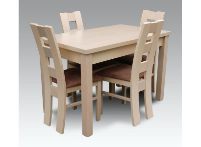 Eettafel set designer eetkamer set garnituur stoel tafel 4 stoelen groep 5-delig.