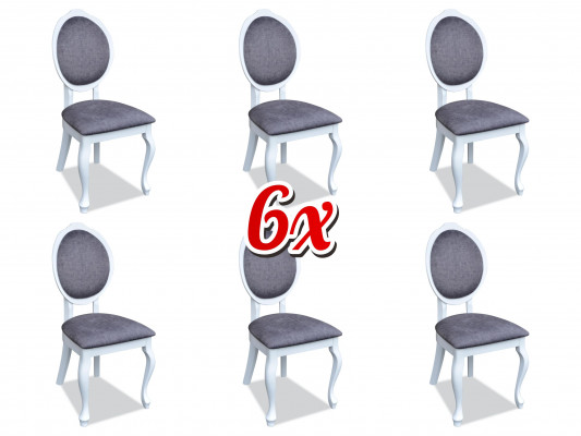 Eetkamerstoel set met leuningstoelen compleet groep woonkamer 6 stuks nieuw.