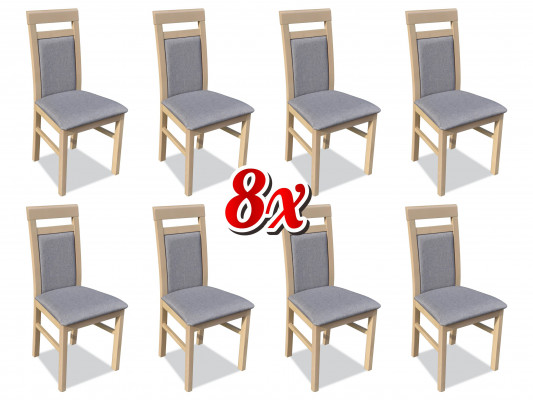 Garnituur Fauteuil Luxe Nieuw 8x Stoelen Stoel Bekleding Ontwerp Lounge Eet Zitgroep