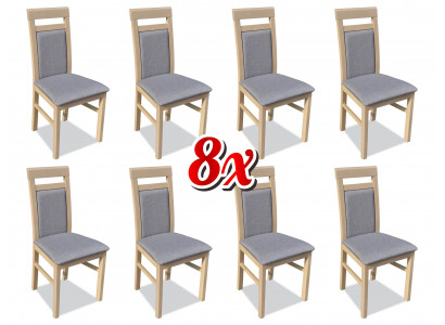 Garnituur Fauteuil Luxe Nieuw 8x Stoelen Stoel Bekleding Ontwerp Lounge Eet Zitgroep