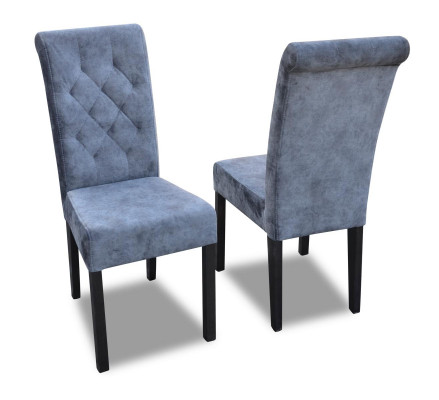 Moderne Chesterfield eetkamerstoelen 4x stoelen voor eetkamer stoffen eetkamerset nieuw