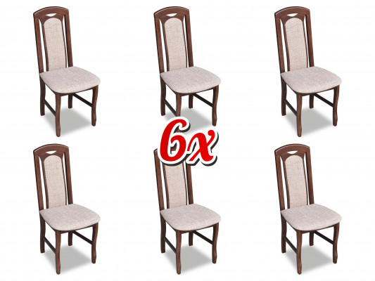 Eetkamerstoel Stoelen Stoel Modern Massief Hout Fauteuil Set 6x Luxe Restaurant