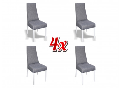 Eetkamer Keukengroep Set Stoel Set Zitkussen Hout 4x stoelen Meubels Nieuw