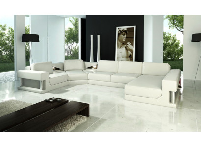 Hoekbank Bekleding Bank Sofa Zitlandschap Hoekopstelling Leren Textiel PH28