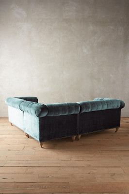 Eckbank Chesterfield leren bank Bank Bank Textiel Stof Bekleding Hoek Nieuw