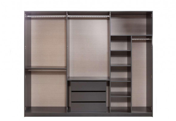 Luxe slaapkamerset designer meubels luxe bed houten kledingkast