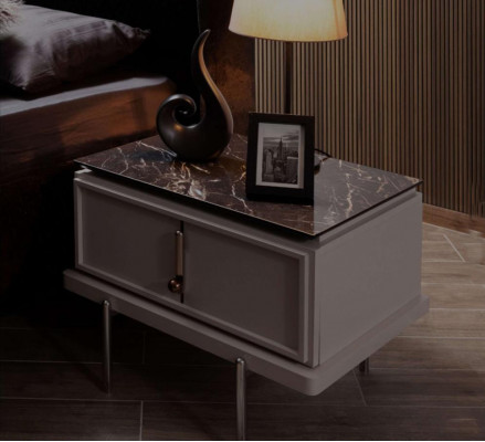 Designerbedden Luxe Bed 2x Nachtkastjes 3-delig Slaapkamer Nieuwe set
