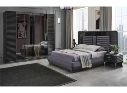 Bedframe Houten nachtkastjes Kledingkast Designer Slaapkamer set