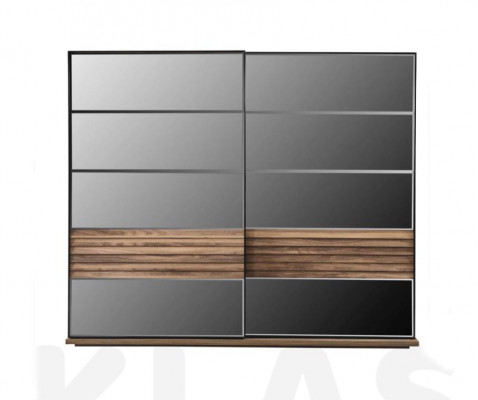 Zwarte kledingkast Moderne slaapkamermeubels Kast Houten kast