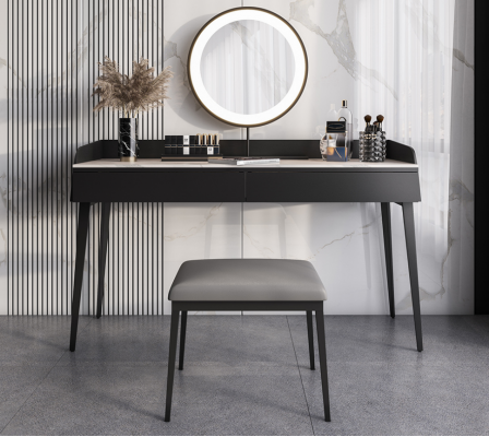 Moderne zwarte kaptafel houten commode ontwerper make-uptafel nieuw.