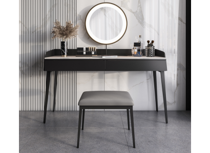 Moderne zwarte kaptafel houten commode ontwerper make-uptafel nieuw.