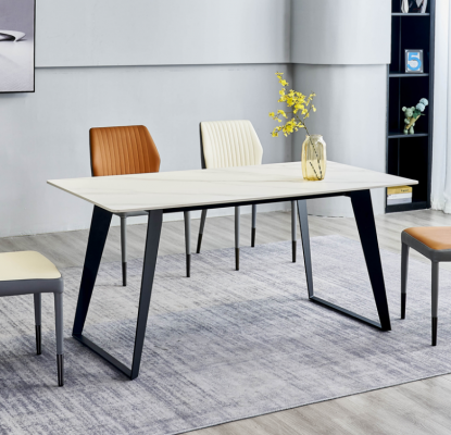 Witte eettafel Ontwerper keukentafels Eetkamer meubels Houten tafels