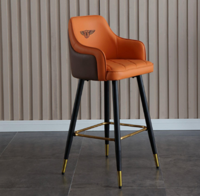 Ontwerper Oranje Barkruk Lounge Stoel 1-zits Modern Nieuw