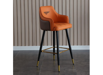 Ontwerper Oranje Barkruk Lounge Stoel 1-zits Modern Nieuw