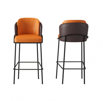 Tweekleurige barkruk ontwerper 1-zits moderne loungestoelen lounge meubels  Tweekleurige barkruk ontwerper 1-zits moderne loungestoelen lounge meubels