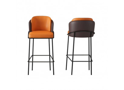 Tweekleurige barkruk ontwerper 1-zits moderne loungestoelen lounge meubels  Tweekleurige barkruk ontwerper 1-zits moderne loungestoelen lounge meubels