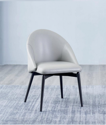 Witte eetkamer kunstlederen stoel luxe eenzitter hout gestoffeerde stoelen
