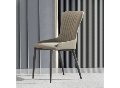 Grijze gestoffeerde stoel Moderne eetkamermeubels Designer eenzitter Nieuw