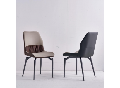 Beige eenzitsstoelen zonder armleuningen eetkamerstoelen keukenmeubels