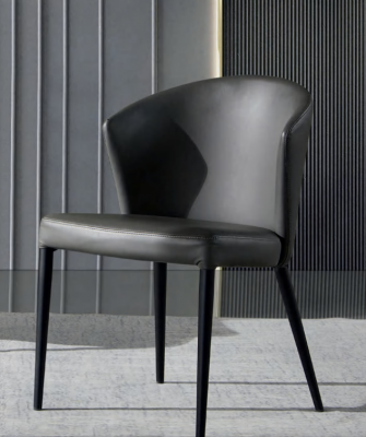Zwarte eetkamerstoel Stijlvolle eetkamer houten stoelen Moderne meubels