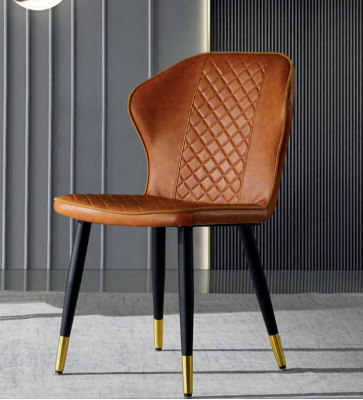 Bruine eetkamerstoel Moderne 1-zits designer fauteuil
